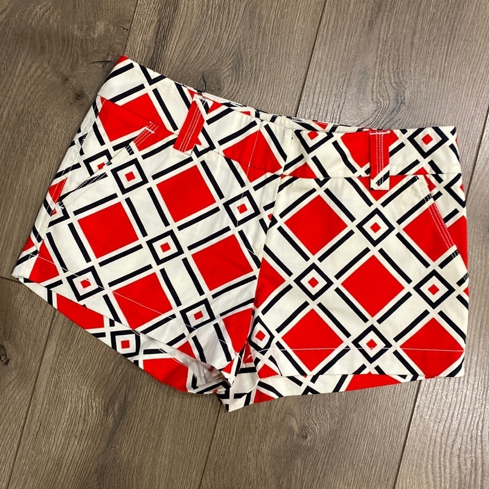 Loudmouth Red and white golf shorts size 0